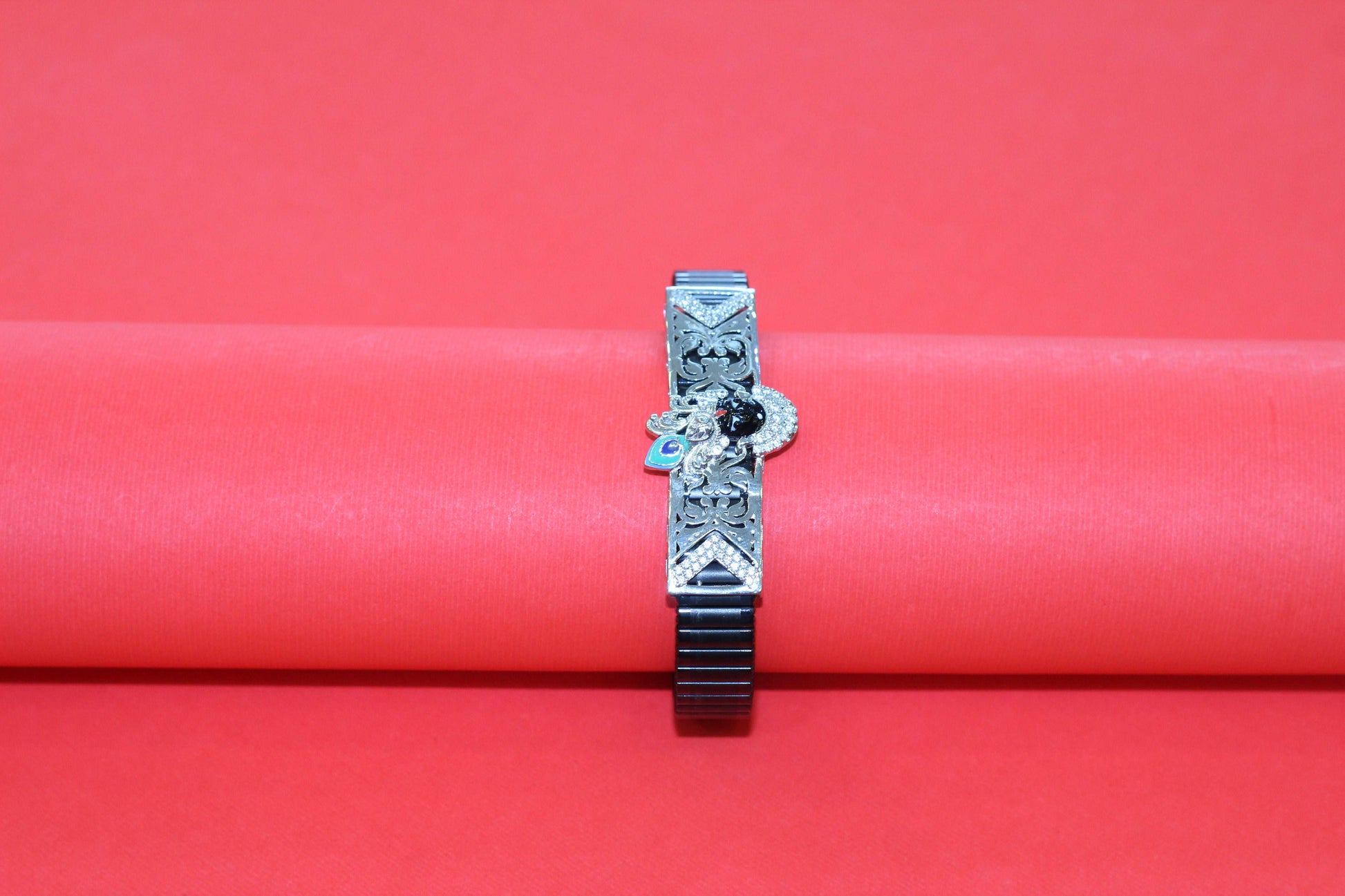 Stylish Rolex-Style Belt with Silver shreenathji – Men's Fashion Accessory