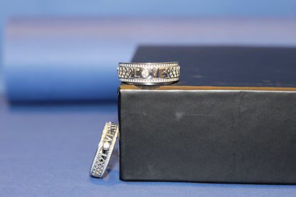 SILVER COUPLE RING