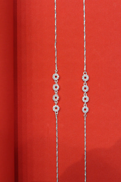 Silver Anklets for Women - Modern Designs