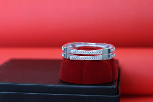 Starlight Stone Silver Bangles for kids