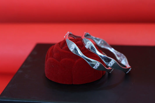 Orbit Spark Silver Bangles for kids