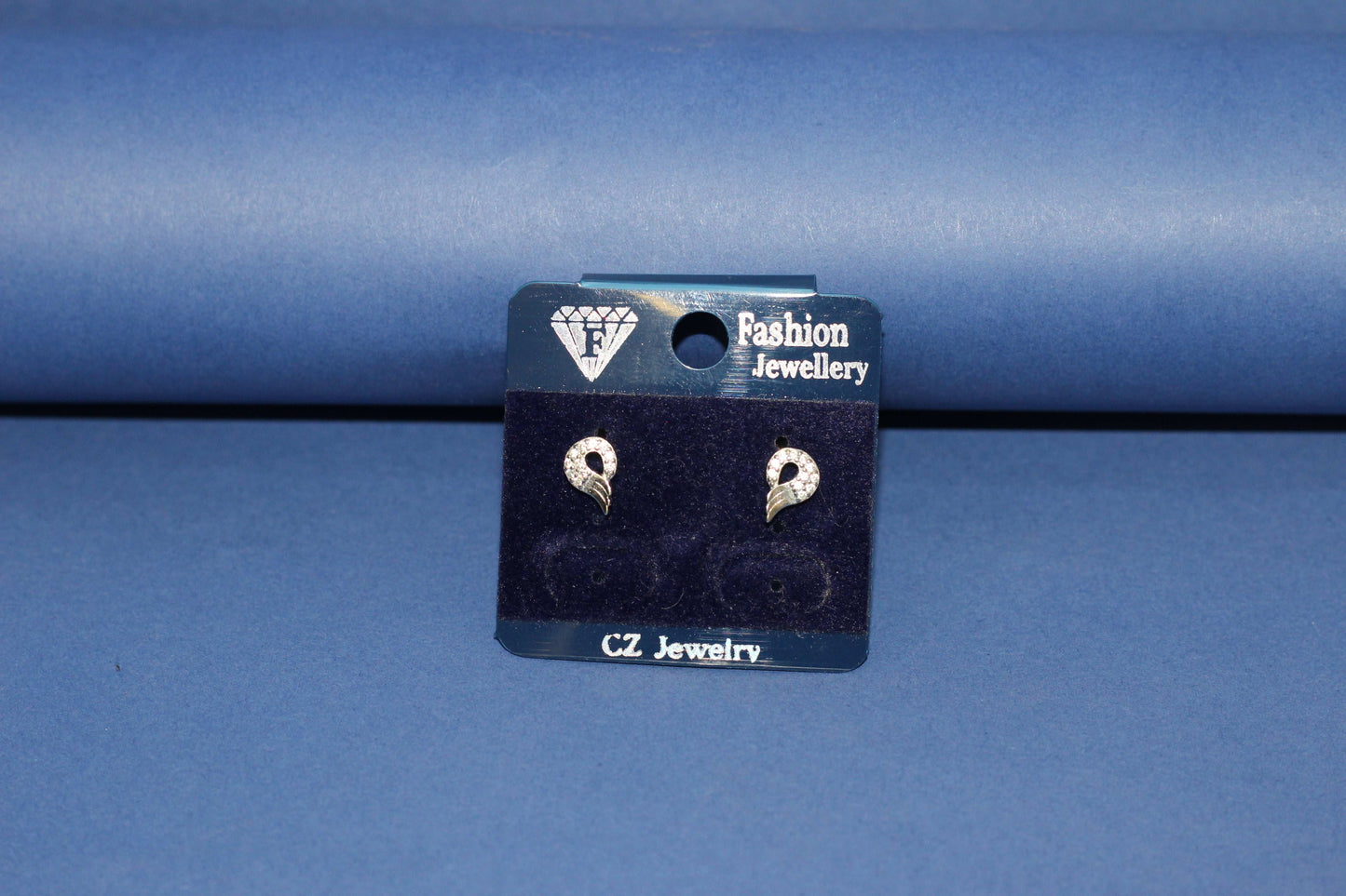 Elegant CZ Stone Studded Tops Earrings
