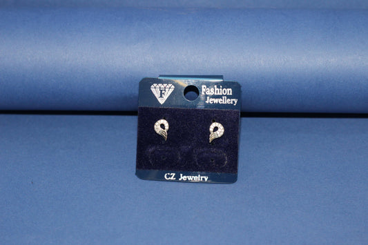 Elegant CZ Stone Studded Tops Earrings