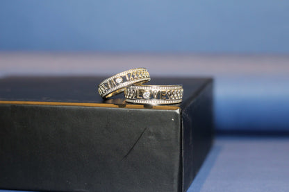 SILVER COUPLE RING
