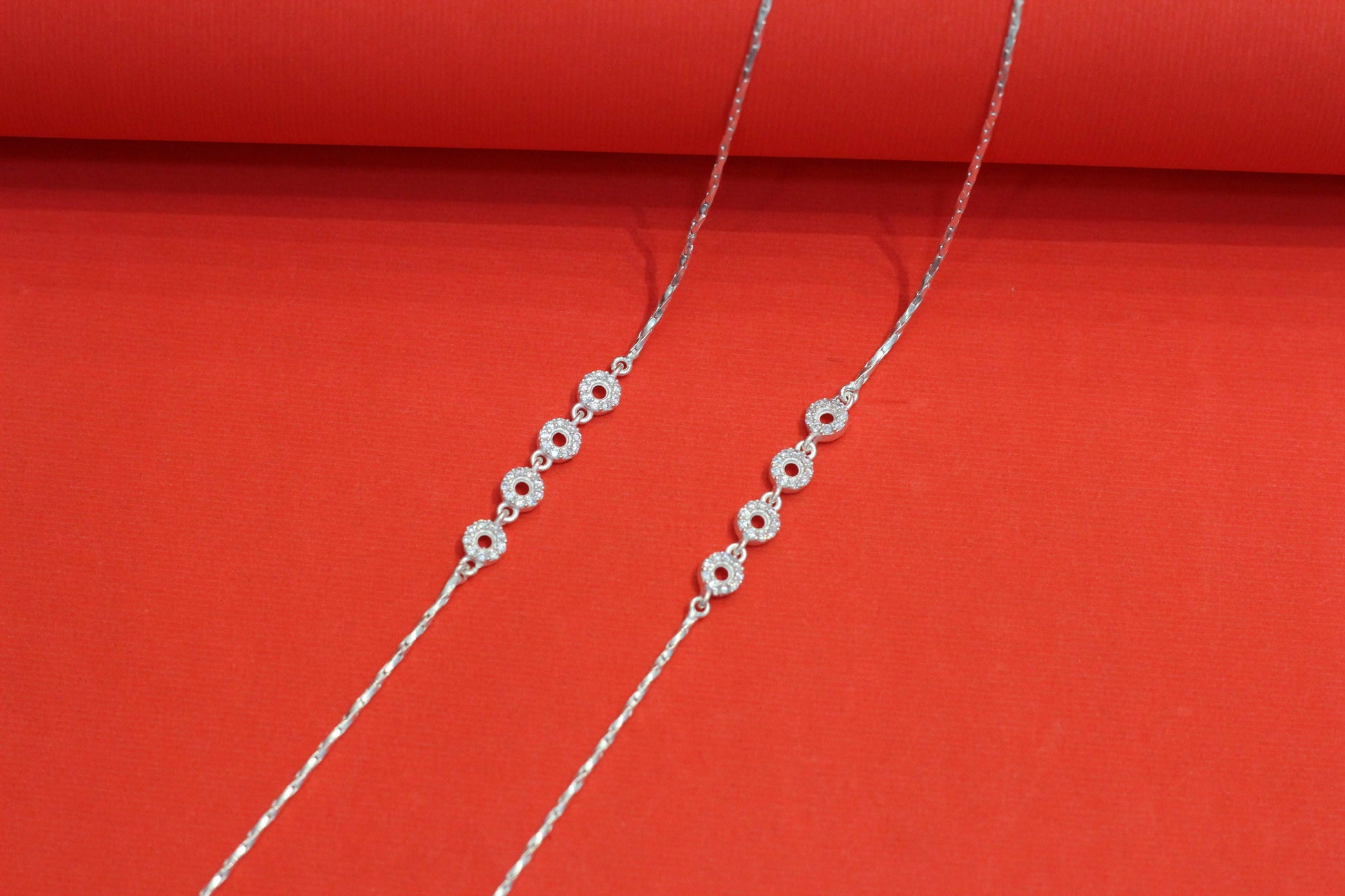 Silver Anklets for Women - Modern Designs