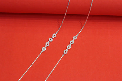 Silver Anklets for Women - Modern Designs