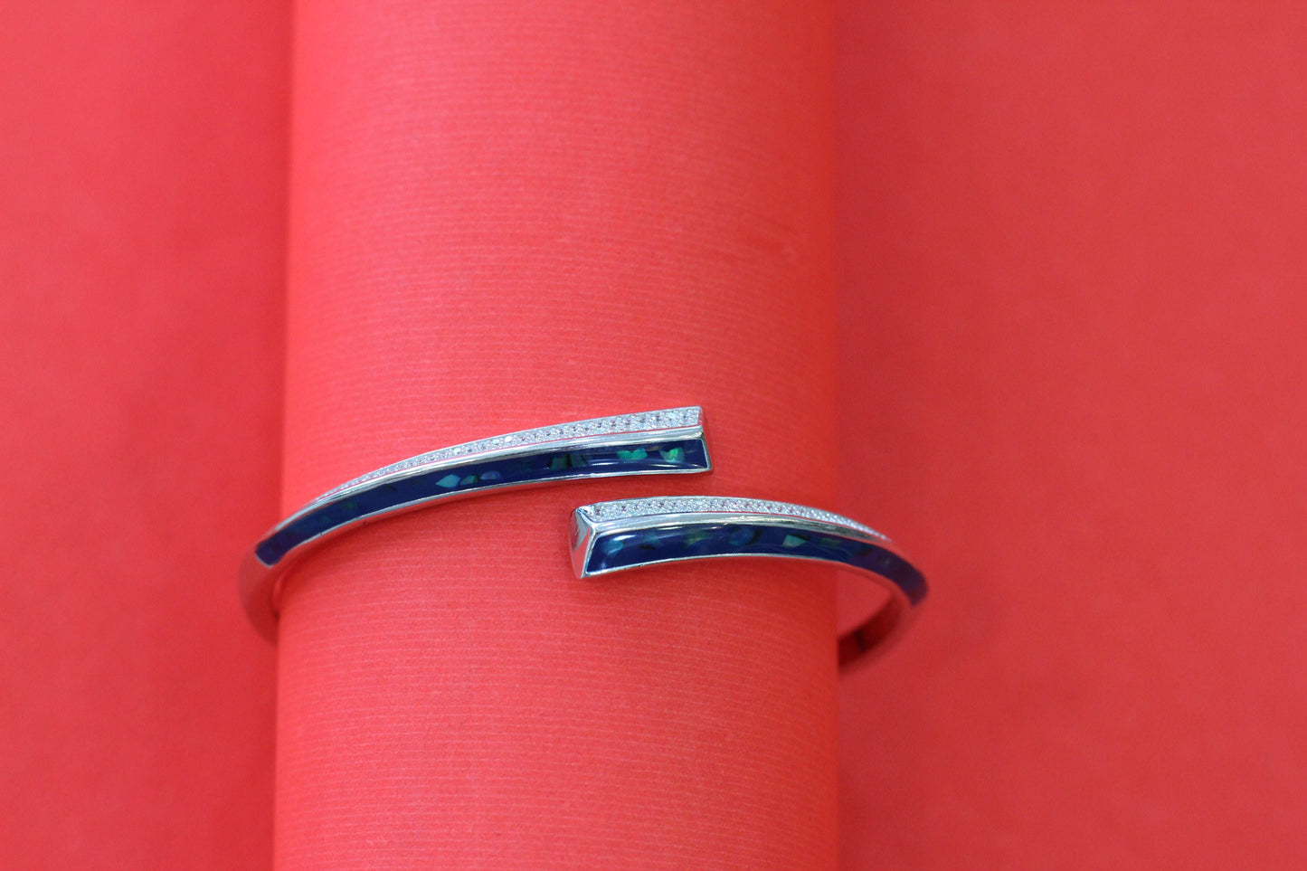Elegant Sterling Silver Kada & Ring Combo Set