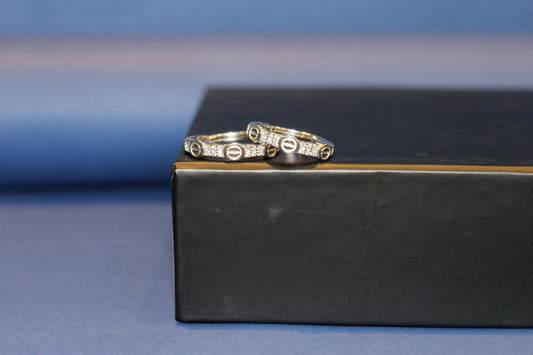 SILVER COUPLE RING