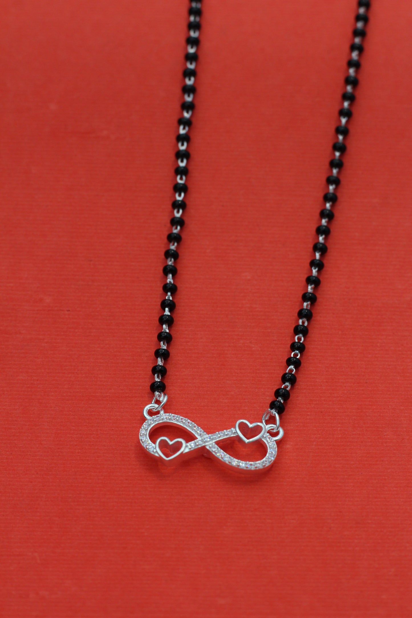 Your everyday infinit mangalsutra, redefined in 925 silver.