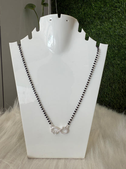 Your everyday infinit mangalsutra, redefined in 925 silver.