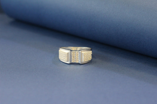 Silver men's ring