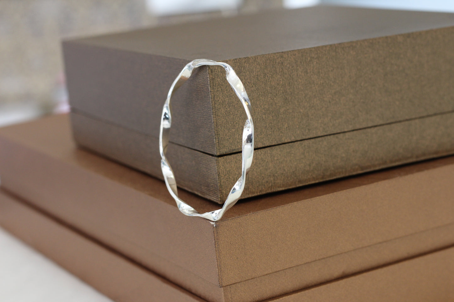 Premium 925 Sterling Silver twisted Kada