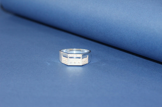 Silver men's ring