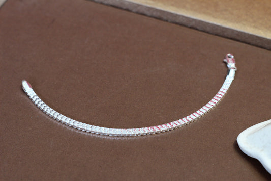 Men’s Silver Bracelet with Interlocked Scale Design | Classic Italian Style | Strong & Stylish