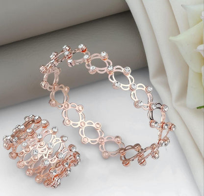 Silver kada cum ring