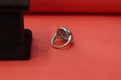 Elegant peacock design 925 Silver Finger Ring for Women | Diamond-Like CZ Sparkle