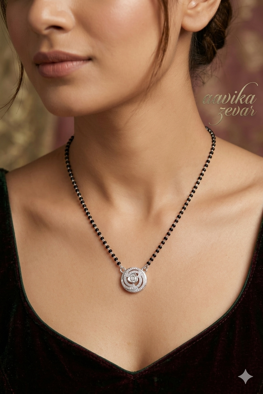 Handcrafted Silver Mangalsutra – Lightweight & Durable