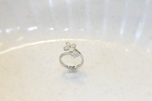 Silver girl's ring