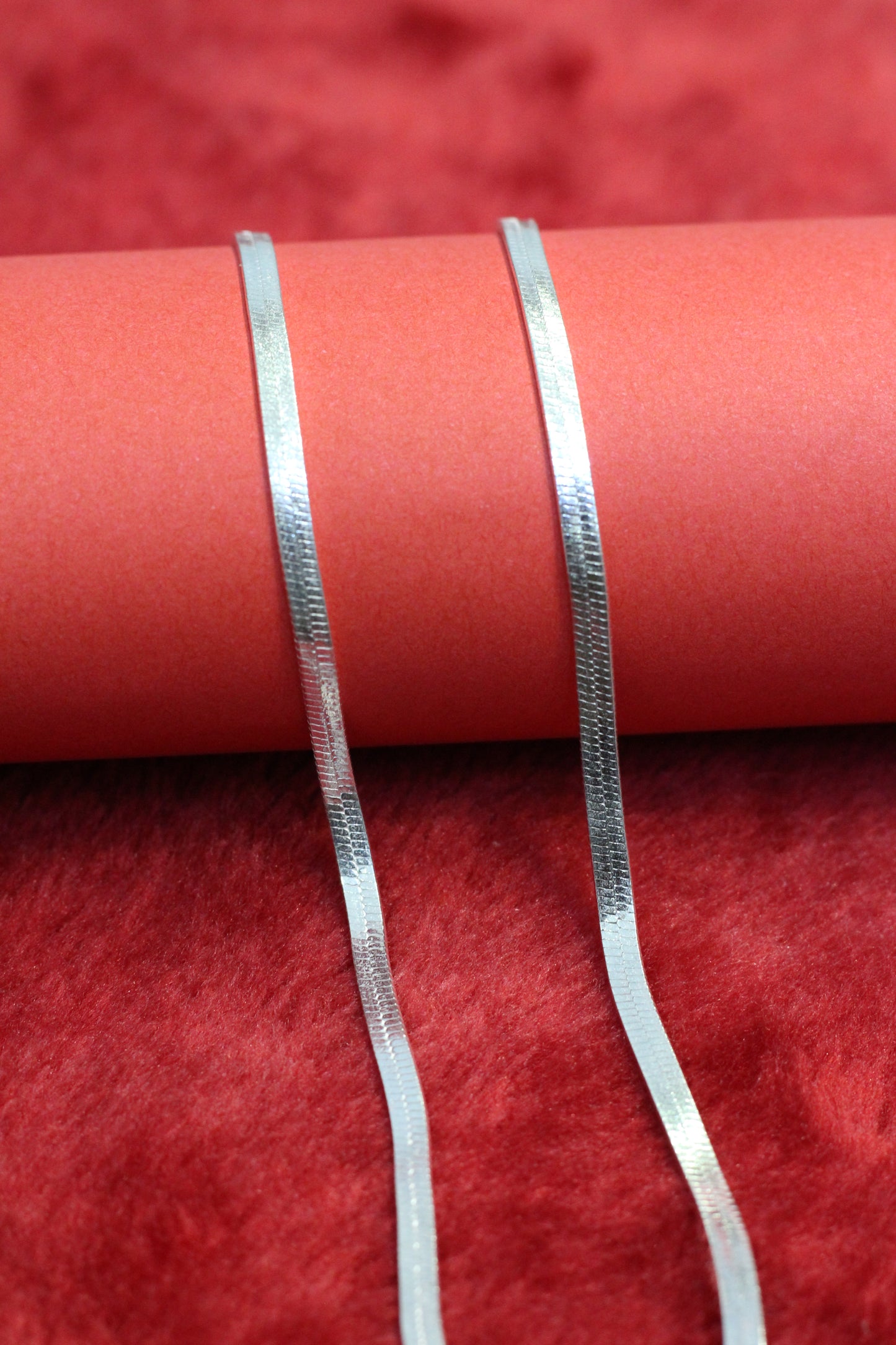 Silver anklet