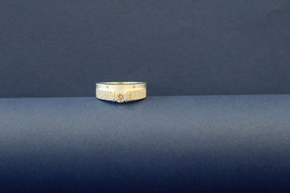 Silver men's ring