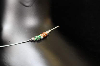 Silver anklet