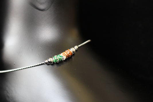 Silver anklets for women