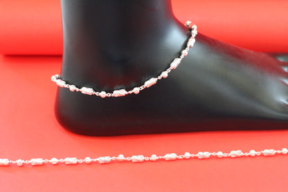 Elegant Silver Designer Anklet for Women & Girls | Lightweight Daily Wear Payal