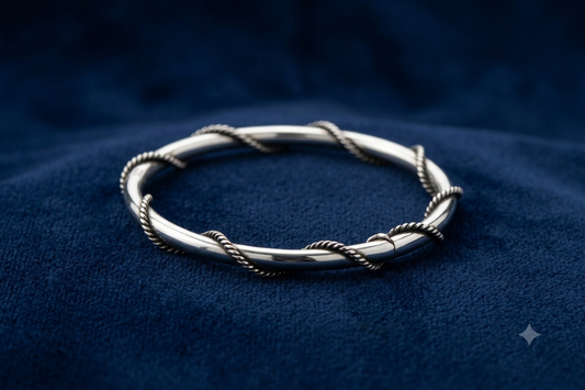Silver kada for baby girs