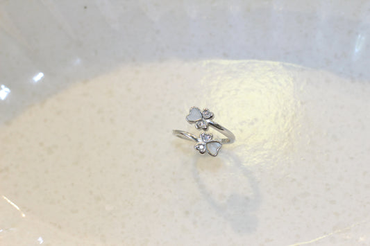 Silver girl's ring