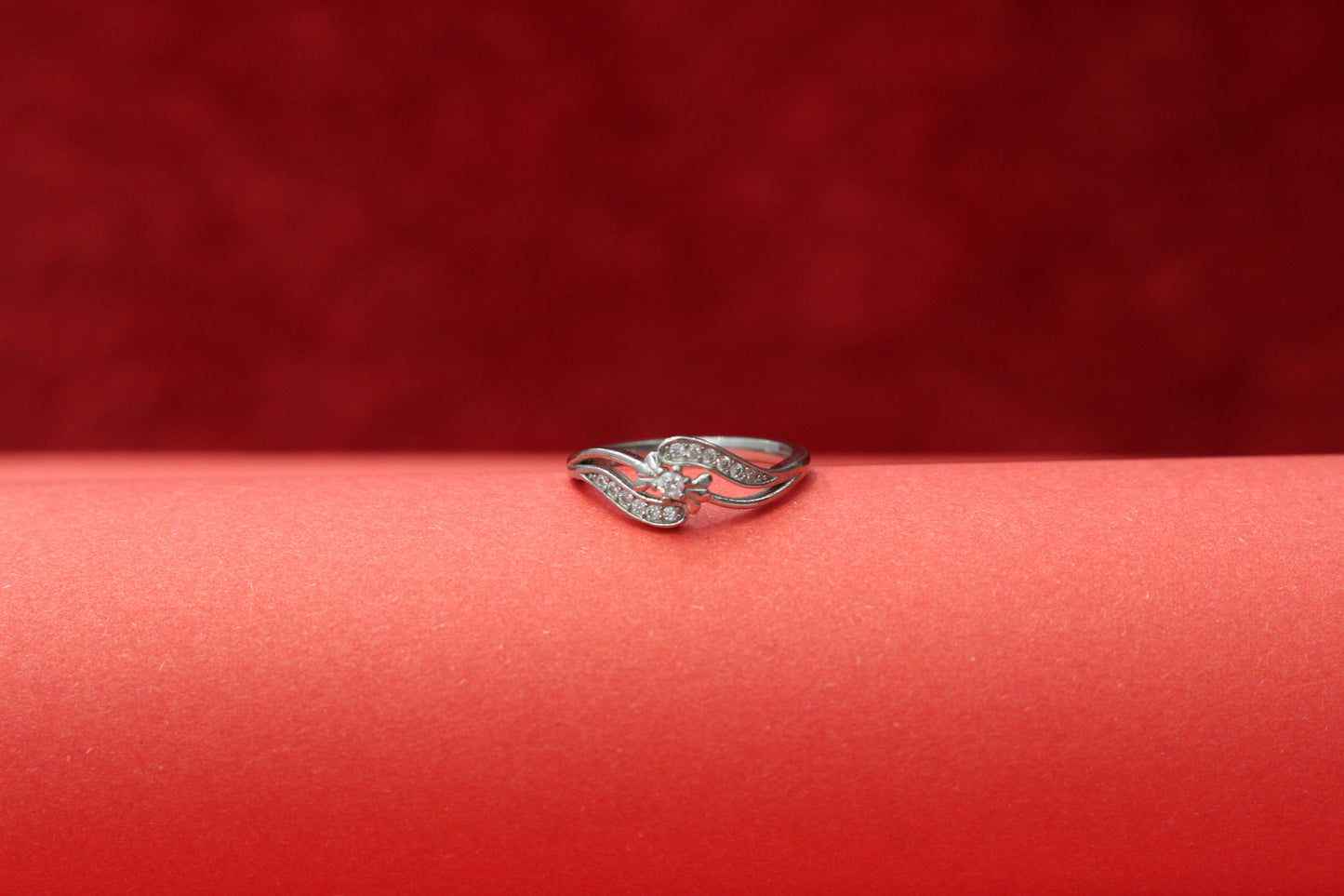 Premium Sterling Silver Ring for Girls | Modern Solitaire Look