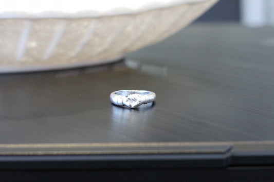 Silver girl's ring