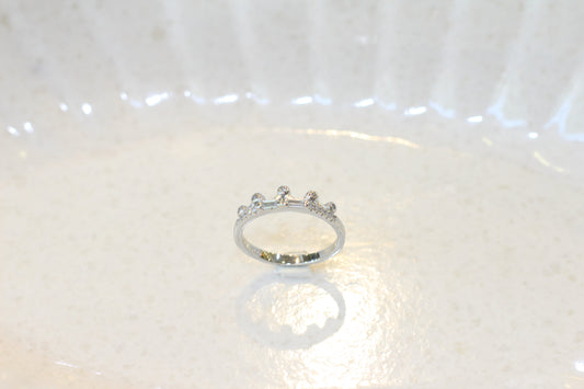 Silver girl's ring