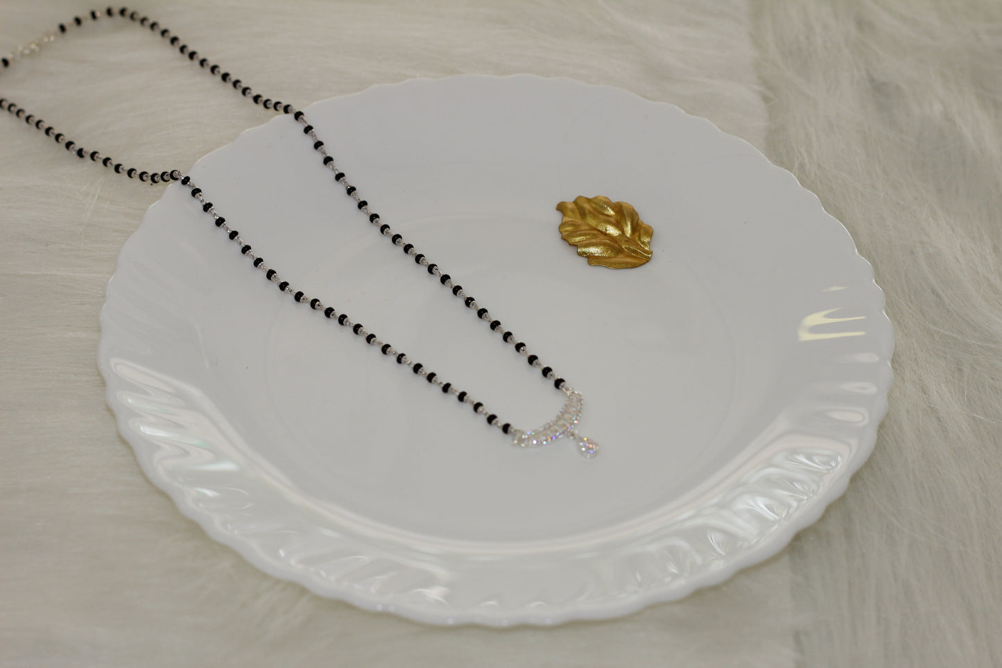 Silver short mangalsutra