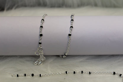 silver anklets for women