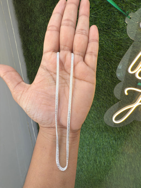 Classic Sterling Silver highway Chain – Lightweight & Durable