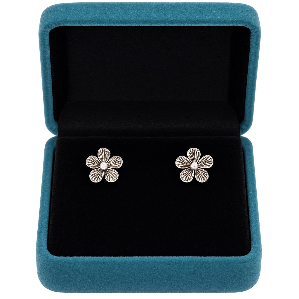 Silver earrings
