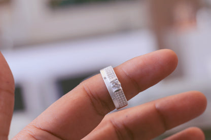 Silver men's ring
