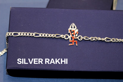 SILVER RAKHI