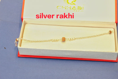 SILVER RAKHI