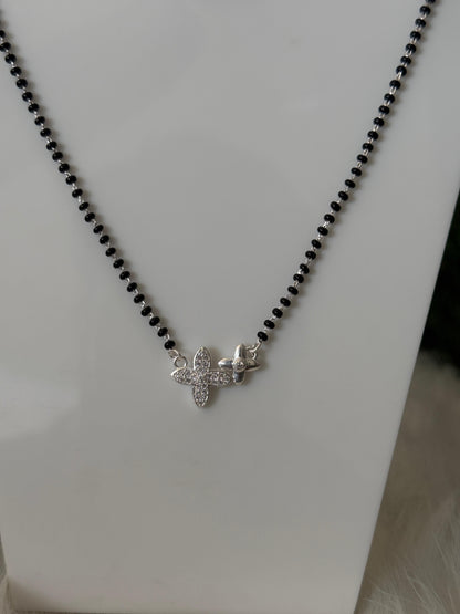 Traditional Silver Mangalsutra with Stylish Pendant