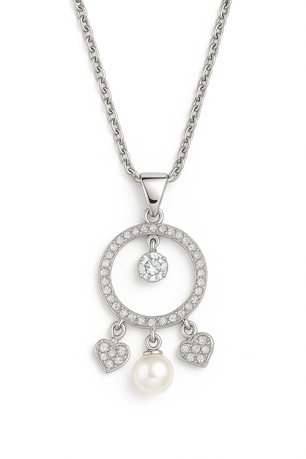 Silver chain with pendant