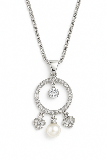 Silver chain with pendant