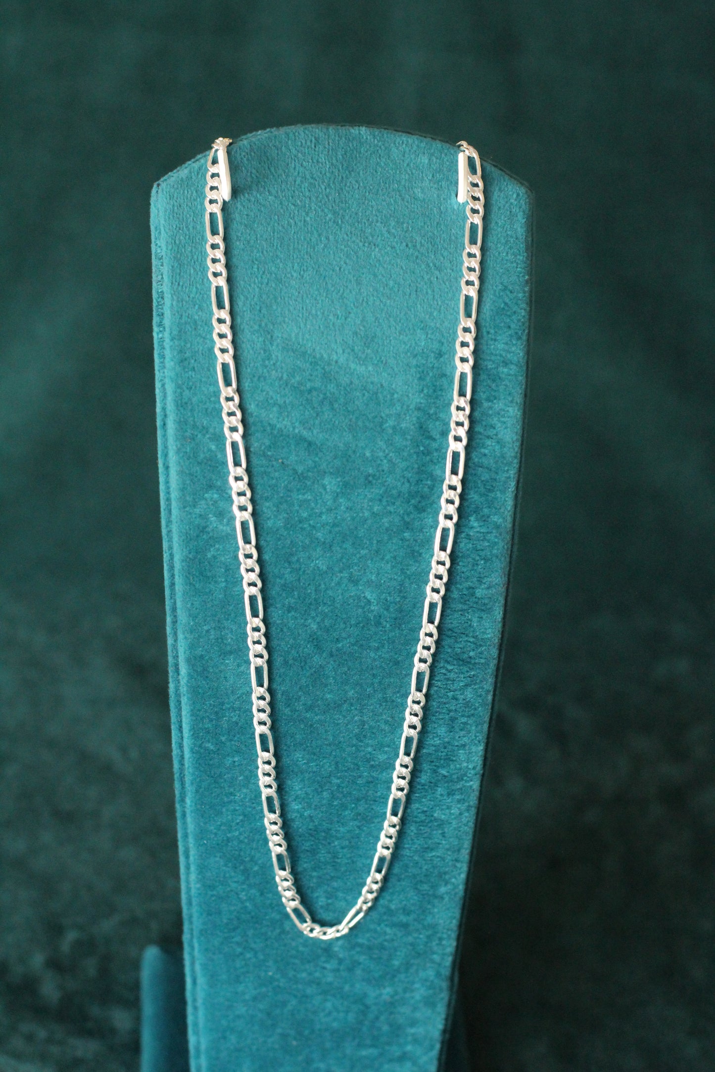Silver thin figaro Chain – Premium Shine & Comfortable Fit