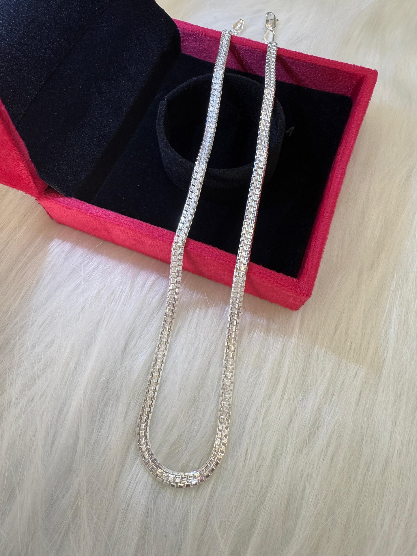 Minimal Silver highway Chain Necklace – Everyday Essential Jewelry