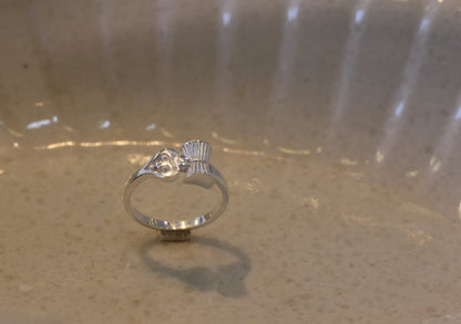 Silver men's ring