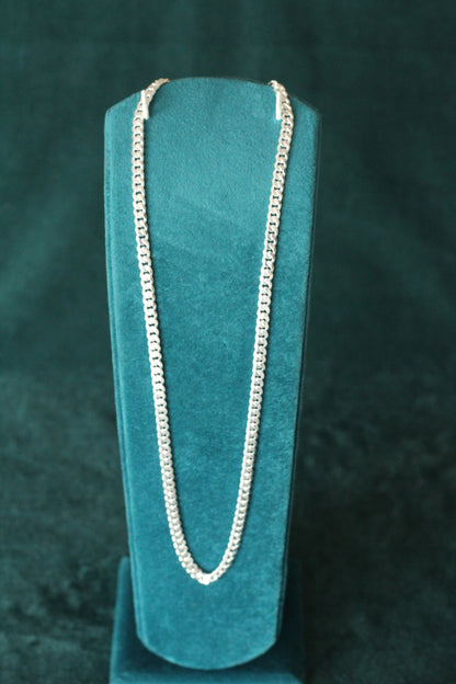 Silver thin navabi Chain – Premium Shine & Comfortable Fit