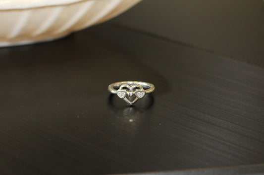 Silver girl's ring