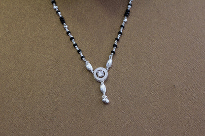 Silver short mangalsutra