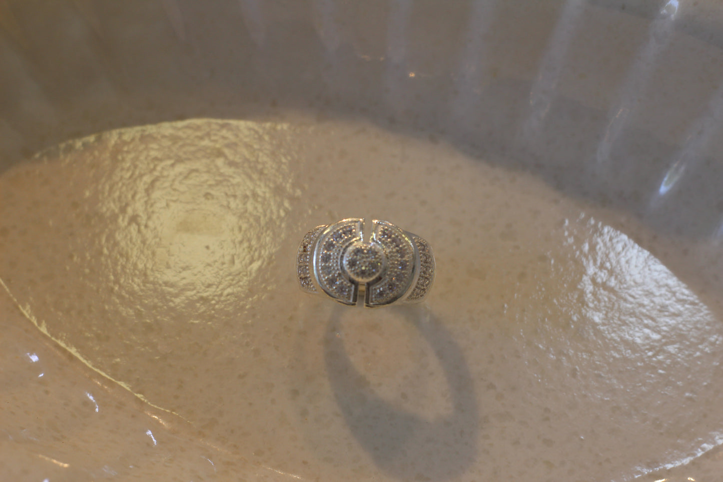 Silver men's ring