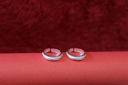 Traditional Silver Bichiya for Women | plane Toe Rings | Adjustable Fit | Everyday Wear
